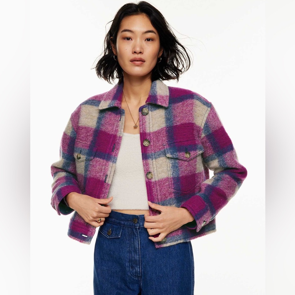 Aritzia Wilfred Ganna Cropped Shirt Jacket - Picture 12 of 14
